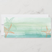 PixDezines Boarding Pass+Beach Wedding Invitting Kaart (Achterkant)