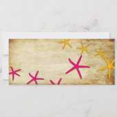 PixDezines Boarding Pass+Beach Wedding Invitting Kaart (Achterkant)