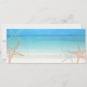 PixDezines Boarding Pass+Beach Wedding Invitting Kaart (Achterkant)