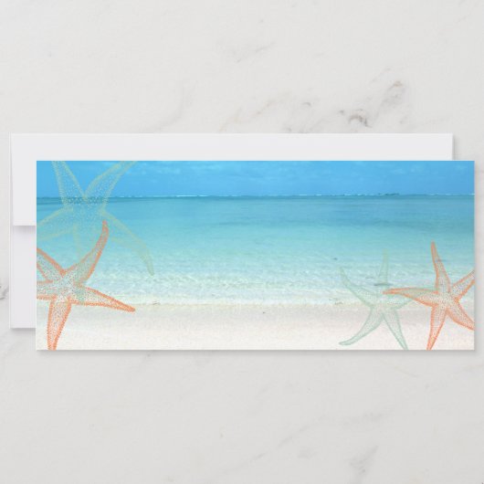 PixDezines Boarding Pass+Beach Wedding Invitting Kaart (Achterkant)