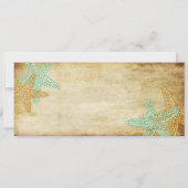 PixDezines Boarding Pass+Beach Wedding Invitting Kaart (Achterkant)