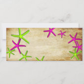 PixDezines Boarding Pass+Beach Wedding Invitting Kaart (Achterkant)