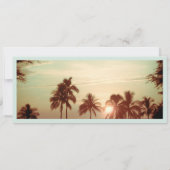PixDezines Boarding Pass  hawaii sunset Kaart (Achterkant)