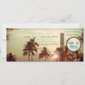 PixDezines Boarding Pass  hawaii sunset Kaart (Voorkant)