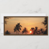 PixDezines Boarding Pass Hawaii zonsondergang Kaart (Achterkant)