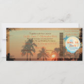PixDezines Boarding Pass Hawaii zonsondergang Kaart (Voorkant)