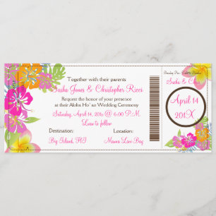 PixDezines Boarding Pass Hibiscus Leis/diy bckgran Kaart