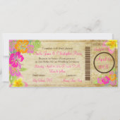 PixDezines Boarding Pass Hibiscus Leis Kaart (Voorkant)