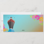 PixDezines Boarding Pass/Love Boat/Cruise Ship Kaart (Achterkant)