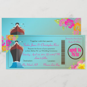 PixDezines Boarding Pass/Love Boat/Cruise Ship Kaart