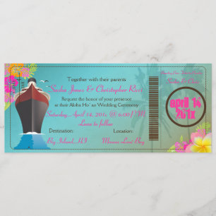 PixDezines Boarding Pass/love boat+twin palms Kaart