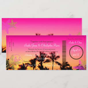 PixDezines Boarding Pass + Tropical Sunset A-Bay Kaart