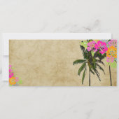 PixDezines Boarding Pass/ tweelingpalmen Kaart (Achterkant)