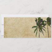 PixDezines Boarding Pass/ tweelingpalmen Kaart (Achterkant)