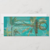 PixDezines boardingpass strand Kaart (Voorkant)