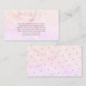 PixDezines Boekaanvraag, Blush Heart+Marble Informatiekaartje (Voorkant / Achterkant)