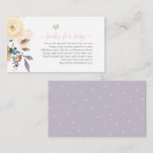 PixDezines Boekaanvraag, Pastel Tuin Rozen Informatiekaartje (Voorkant / Achterkant)