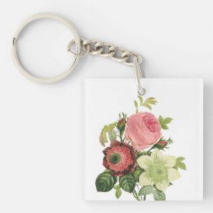 PixDezines boeket clementine, anemoon Sleutelhanger