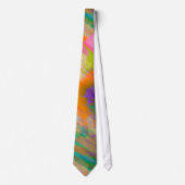 PixDezines Boho Abstract Waterverf Stropdas (Voorkant)