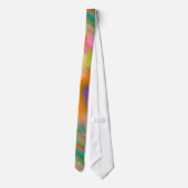 PixDezines Boho Abstract Waterverf Stropdas (Achterkant)