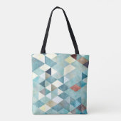 PixDezines Boho geometrisch / driehoeken patroon Tote Bag (Achterkant)