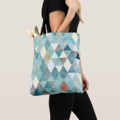PixDezines Boho geometrisch / driehoeken patroon Tote Bag (Dichtbij)