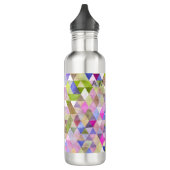 PixDezines Boho geometrisch / driehoeken patroon Waterfles (Links)