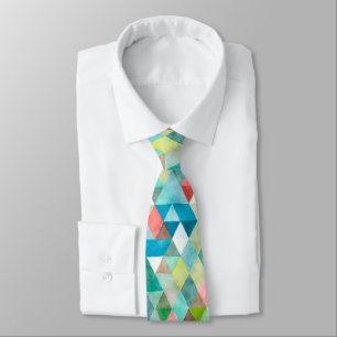 PixDezines Boho Geometrisch/verstelbare driehoeken Stropdas