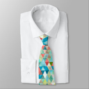 PixDezines Boho Geometrisch/verstelbare driehoeken Stropdas