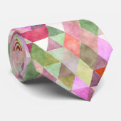 PixDezines Boho Geometrisch/verstelbare driehoeken Stropdas (Opgerold)