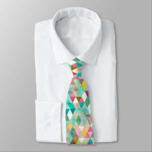PixDezines Boho Geometrisch/verstelbare driehoeken Stropdas