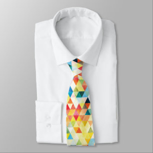 PixDezines Boho Geometrisch/verstelbare driehoeken Stropdas
