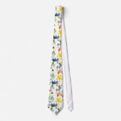 PixDezines Boho Geometrisch/verstelbare driehoeken Stropdas (Voorkant)