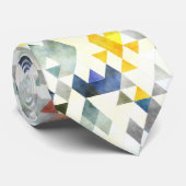 PixDezines Boho Geometrisch/verstelbare driehoeken Stropdas (Opgerold)