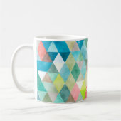 PixDezines Boho Geometrische/verstelbare driehoeke Koffiemok (Links)