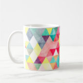 PixDezines Boho Geometrische/verstelbare driehoeke Koffiemok (Links)