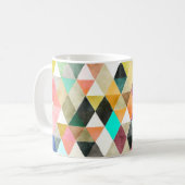 PixDezines Boho Geometrische/verstelbare driehoeke Koffiemok (Voorkant links)