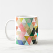 PixDezines Boho Geometrische/verstelbare driehoeke Koffiemok (Links)