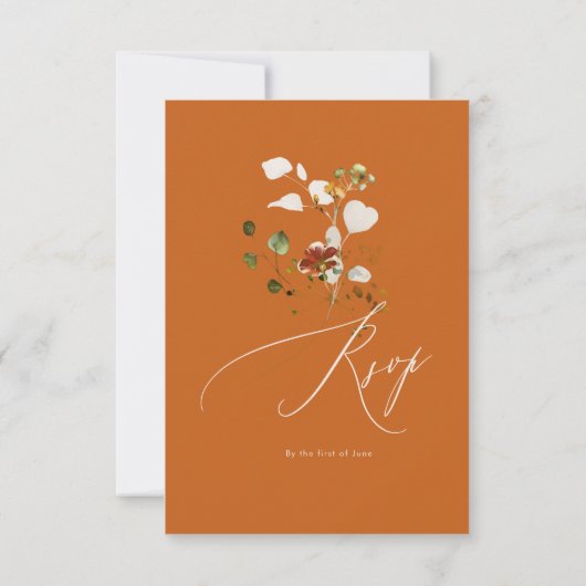 PixDezines Boho H2 Herfst Garden Flowers RSVP (Achterkant)