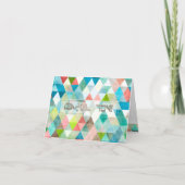 PixDezines Boho Triangles Mazel Tov/Gefeliciteerd Kaart (Voorkant)