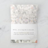 PixDezines Boho Triangles Mazel Tov/Gefeliciteerd Kaart (Binnen)