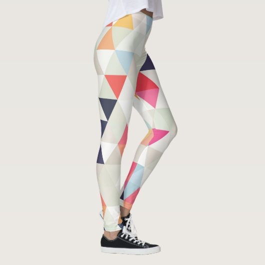 PixDezines Boho Watercolor Geometrisch/Driehoeken Leggings (Rechts)