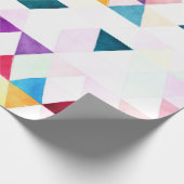 PixDezines Boho Waterverf driehoeken/Geometrisch Cadeaupapier (Hoek)