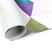 PixDezines Boho Waterverf driehoeken/Geometrisch Cadeaupapier (Rol Hoek)