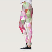 PixDezines Boho Waterverf Geometrisch/Driehoeken Leggings (Links)
