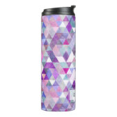 PixDezines Boho Waterverf Geometrisch/Driehoeken Thermosbeker (Gedraaid links)