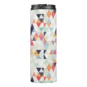 PixDezines Boho Waterverf Geometrisch/Driehoeken Thermosbeker (Achterkant)
