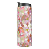 PixDezines Boho Waterverf Geometrisch/Driehoeken Thermosbeker (Geroteerd rechts)