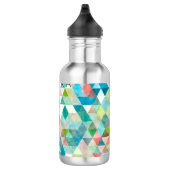 PixDezines Boho Waterverf Geometrisch/Driehoeken Waterfles (Rechts)