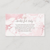 PixDezines Book Request, Blush Marble+Hearts Enclo Plaatskaartje (Voorkant)